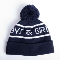 Bobble Hat Blå Vit