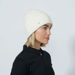 Cable Knit Hat Vit