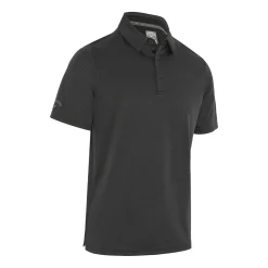 Chev Twill Jacquard Polo Svart