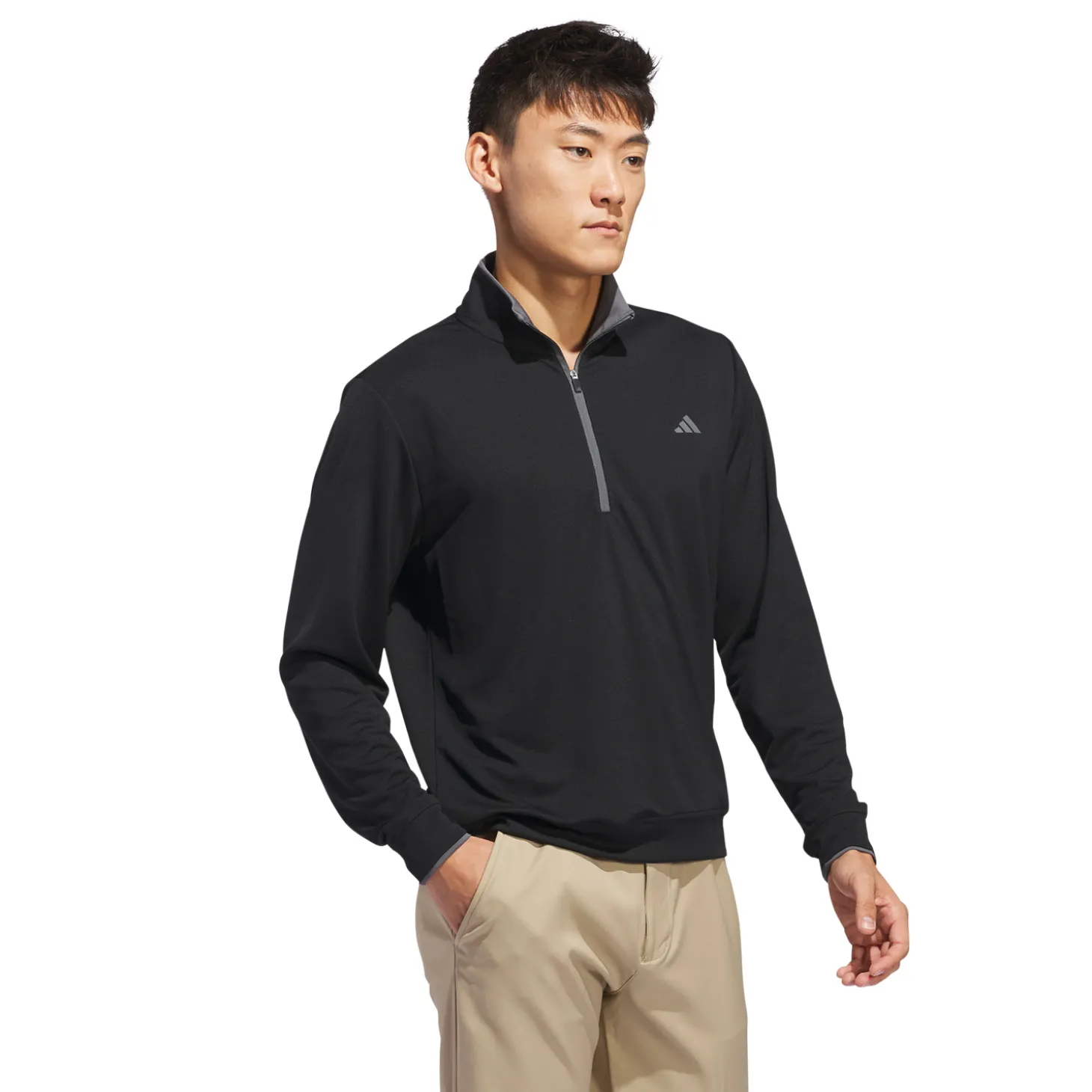 Core Lightweight Half-Zip Svart