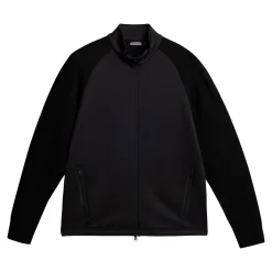 Devin Hybrid Knit Zip Sweater Svart