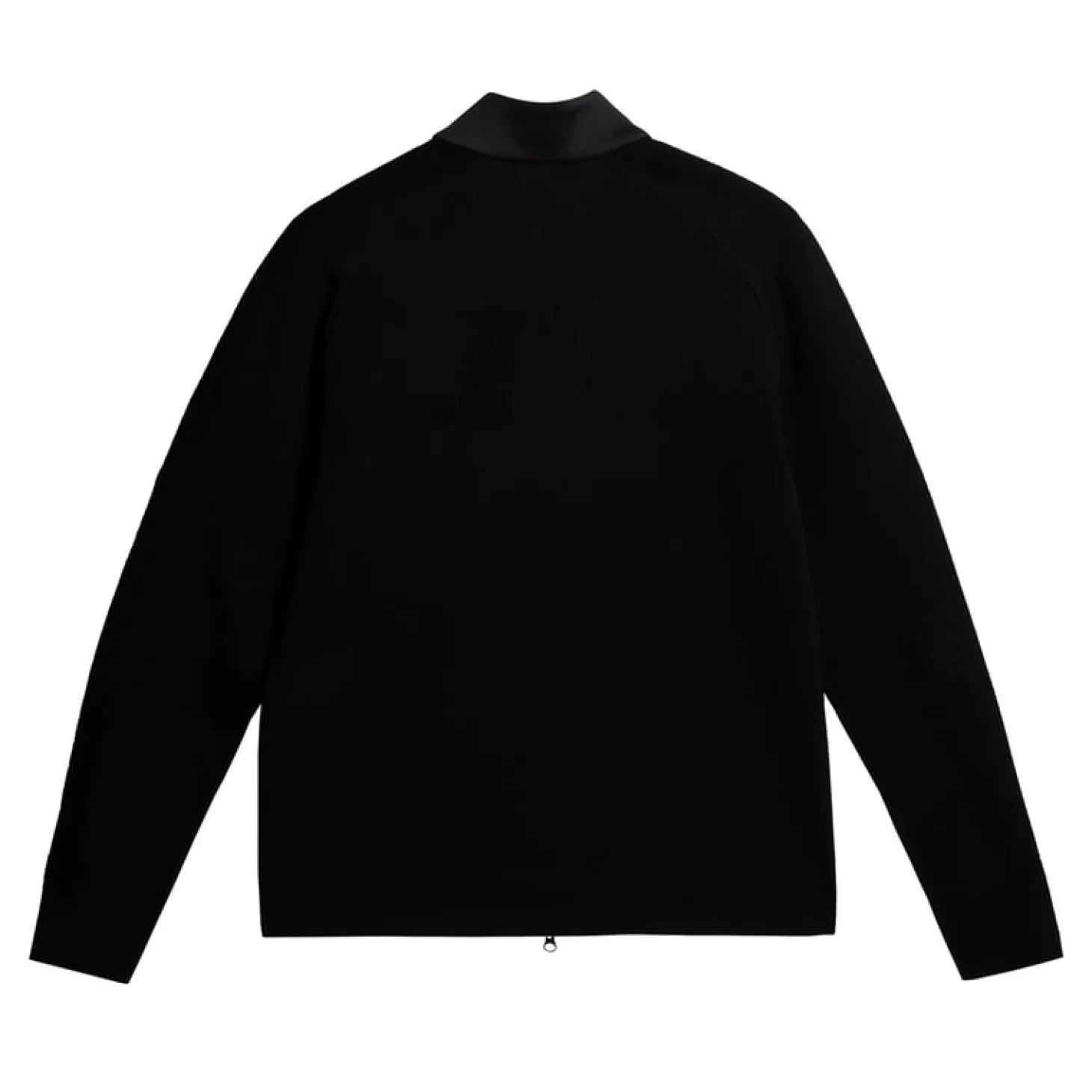 Devin Hybrid Knit Zip Sweater Svart