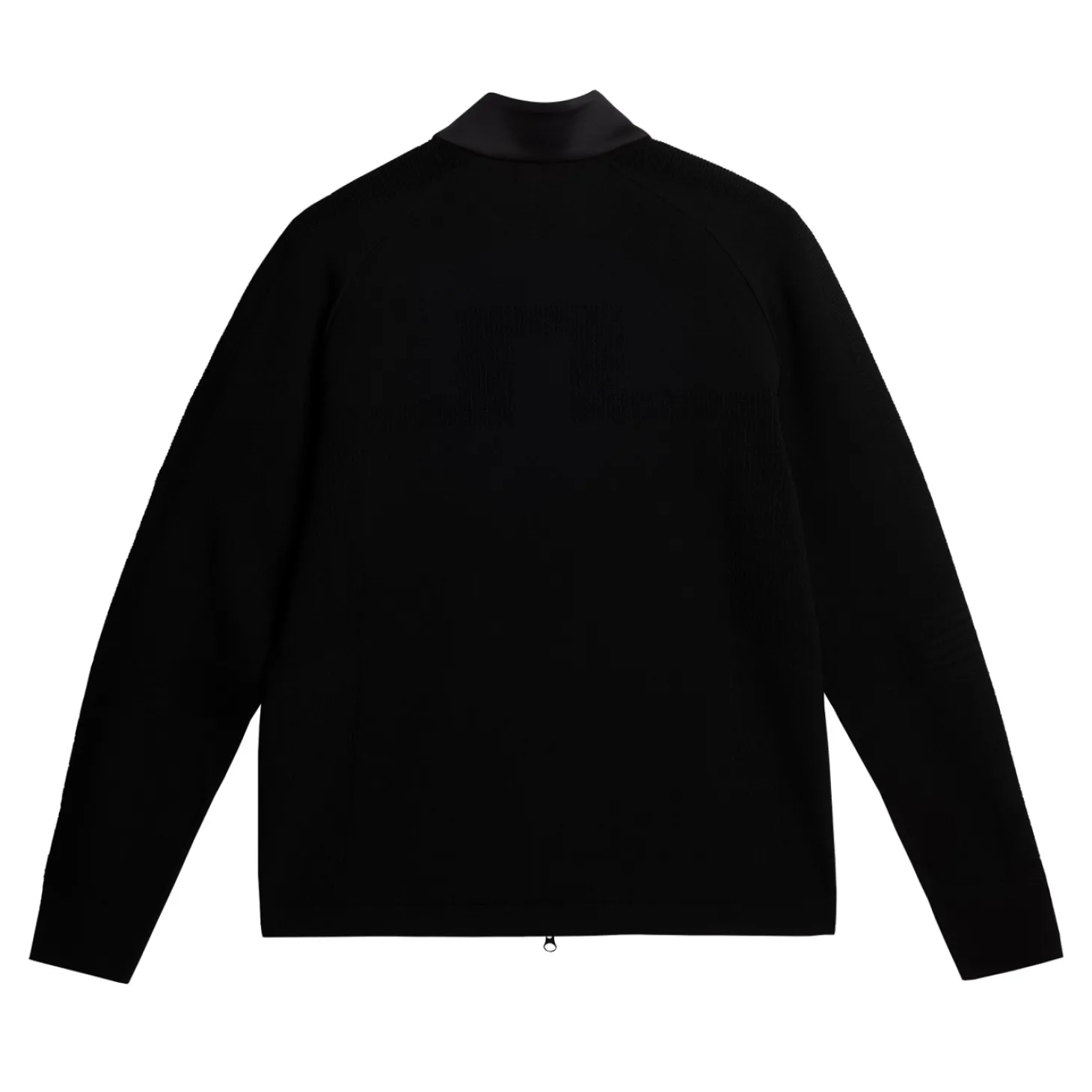 Devin Hybrid Knit Zip Sweater Svart