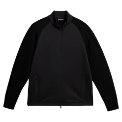Devin Hybrid Knit Zip Sweater Svart