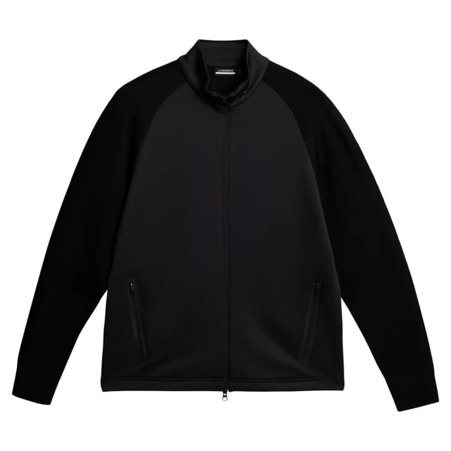 Devin Hybrid Knit Zip Sweater Svart
