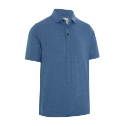 Emea Ss Ventilated Jacquard Polo Blå