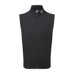 Full-Zip Knit Vest Svart