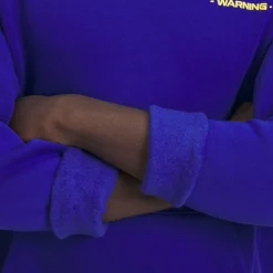 Hazard Warning Hoodie Blå