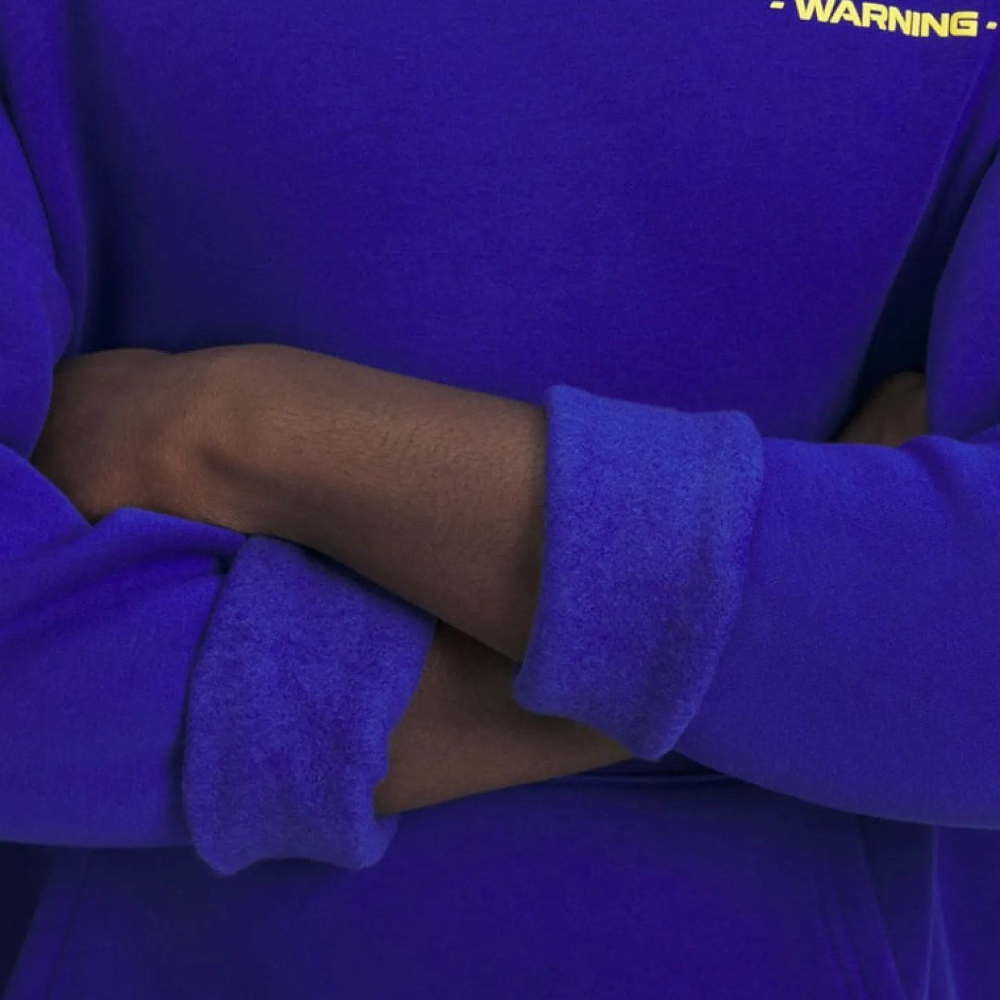 Hazard Warning Hoodie Blå