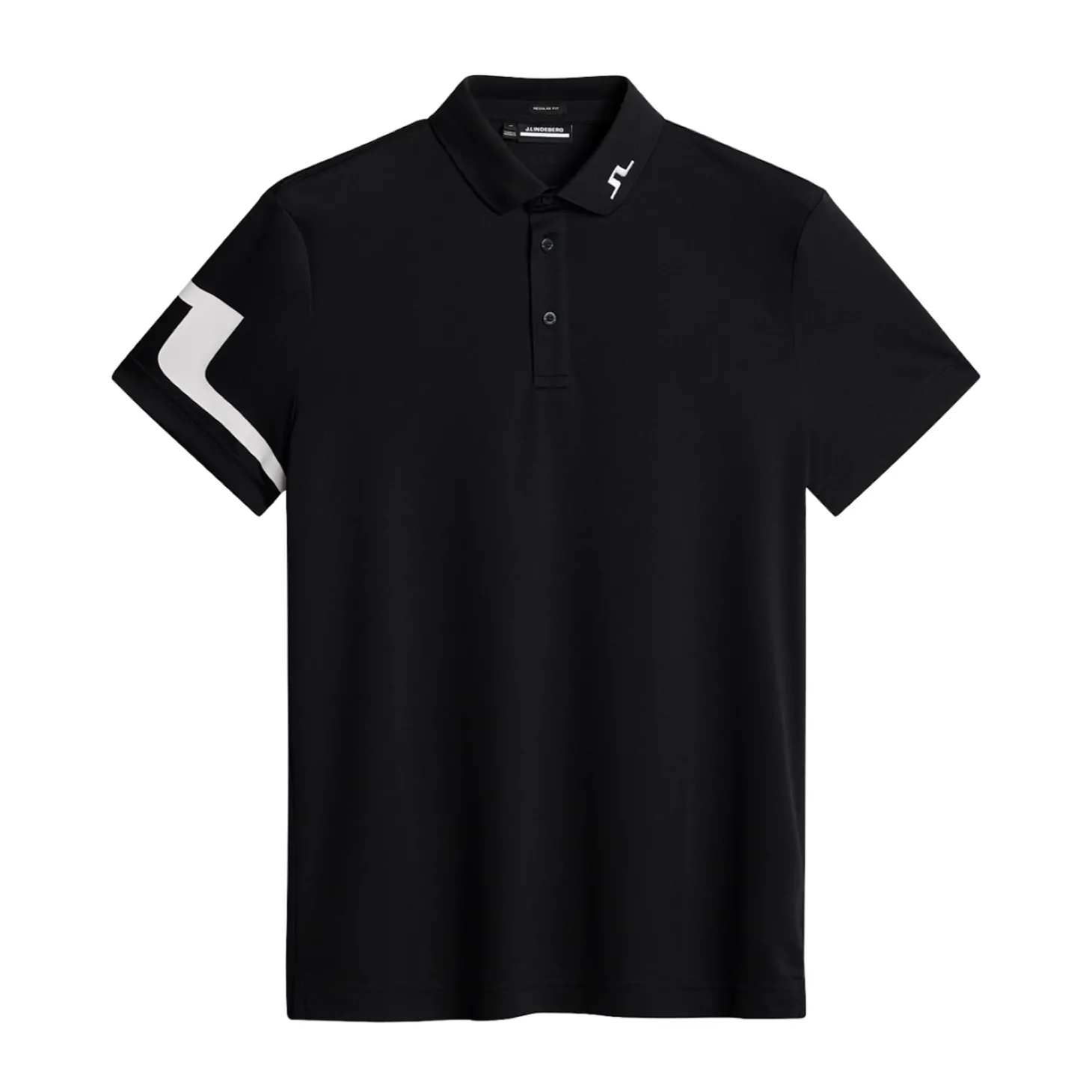 Heath Regular Fit Golf Polo Svart