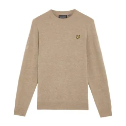 Lambswool Blend Crew Beige