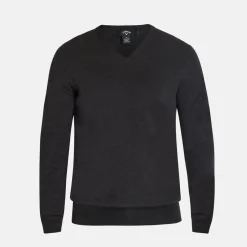 Ls V-Neck Merino Grå