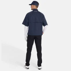 M Windbreaker SS 1/4 Zip Blå