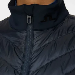 Madde Quilt Hybrid Vest Blå