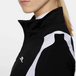 Mae Quarter Zip Mid Layer Svart