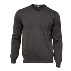 Merino V-Neck Grå