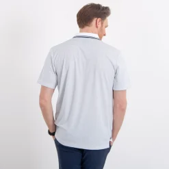 Mini Stripe Polo Vit