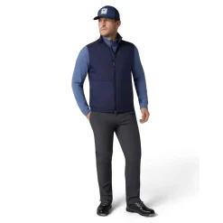 Mixed Media Vest Svart