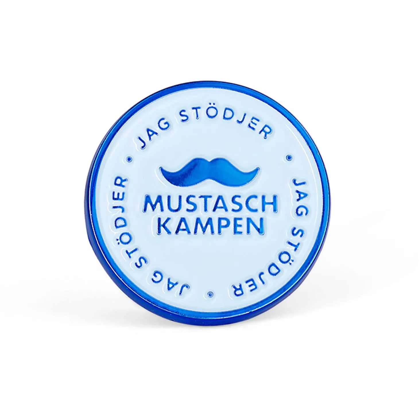 Mustaschkampen Pin Rund