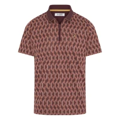 OP All Over Jacquard Colour Block Polo