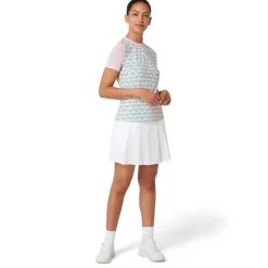 OP Ss Lattice Zip Mock