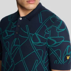 Outline Knitted Polo