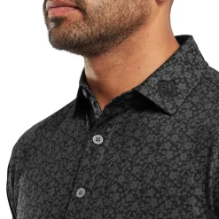 Painted Floral Lisle Svart