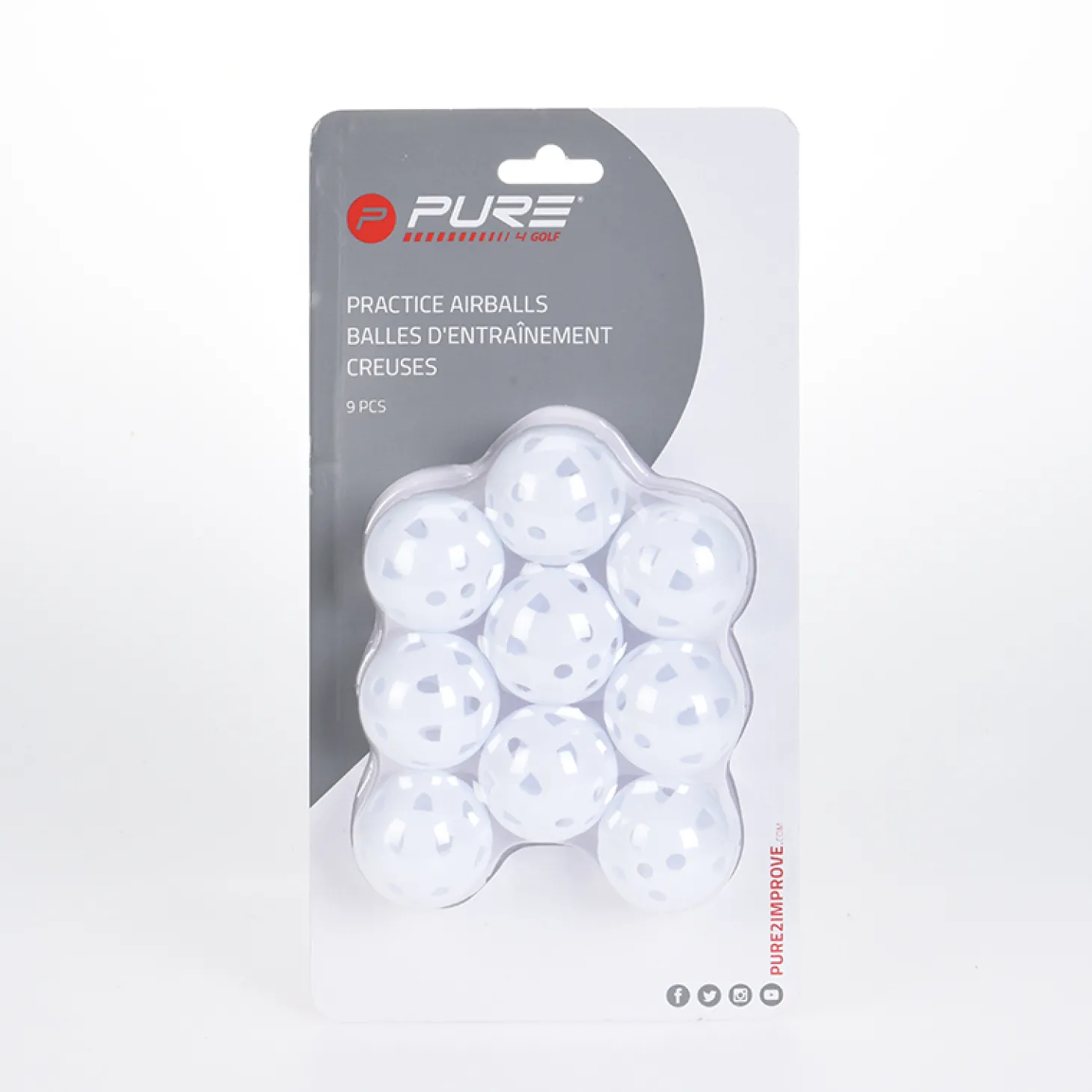 Practice Ball Airflo White 9 Pack