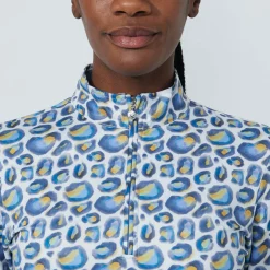 Print Peached Half Neck