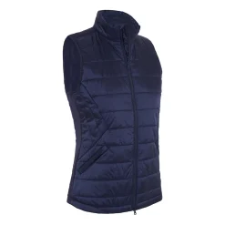 Quilted Puffer Vest Blå