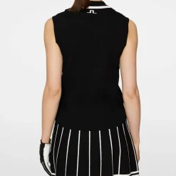 Ramona Knitted Polo Shirt Svart