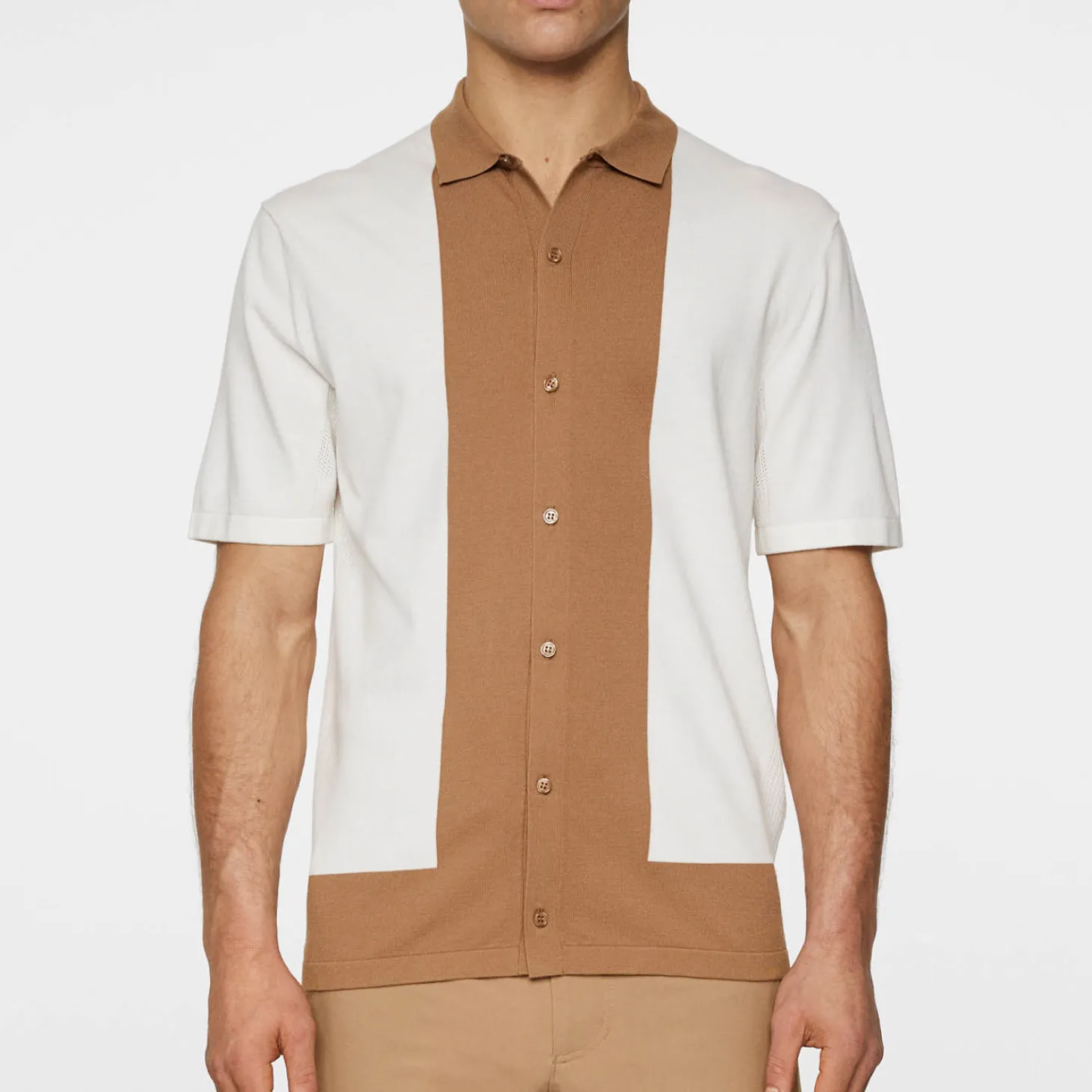 Rue Knitted Polo Shirt Vit