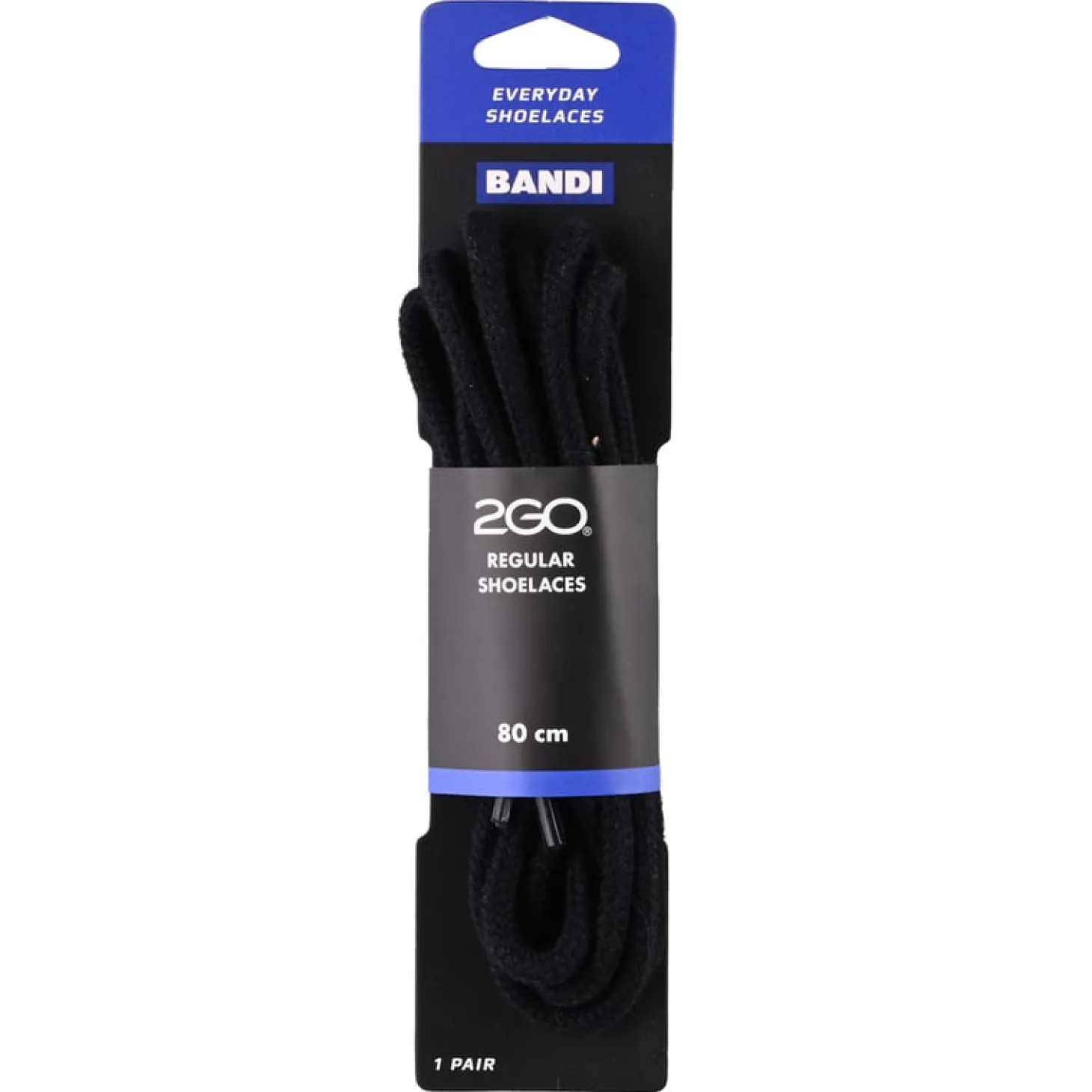 Shoelaces 175 Black 80cm