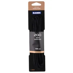 Shoelaces 155 Black 100cm