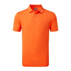 Stretch Pique Solid Orange