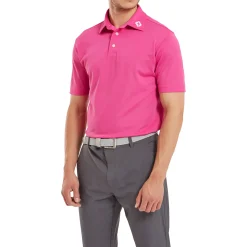 Stretch Pique Solid Rosa