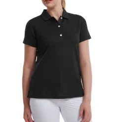 Stretch Pique Solid Svart