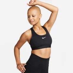 Swoosh Medium Support W Svart