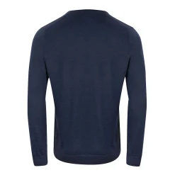 Vernon V-Neck Merino Blå