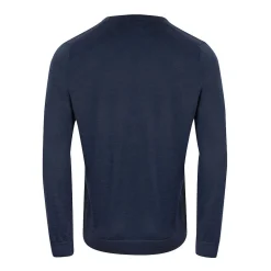 Vernon V-Neck Merino Blå