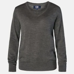 Vernon V-Neck Merino Grå