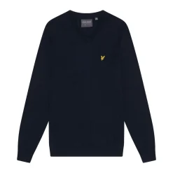 V-Neck Merino Blend Blå