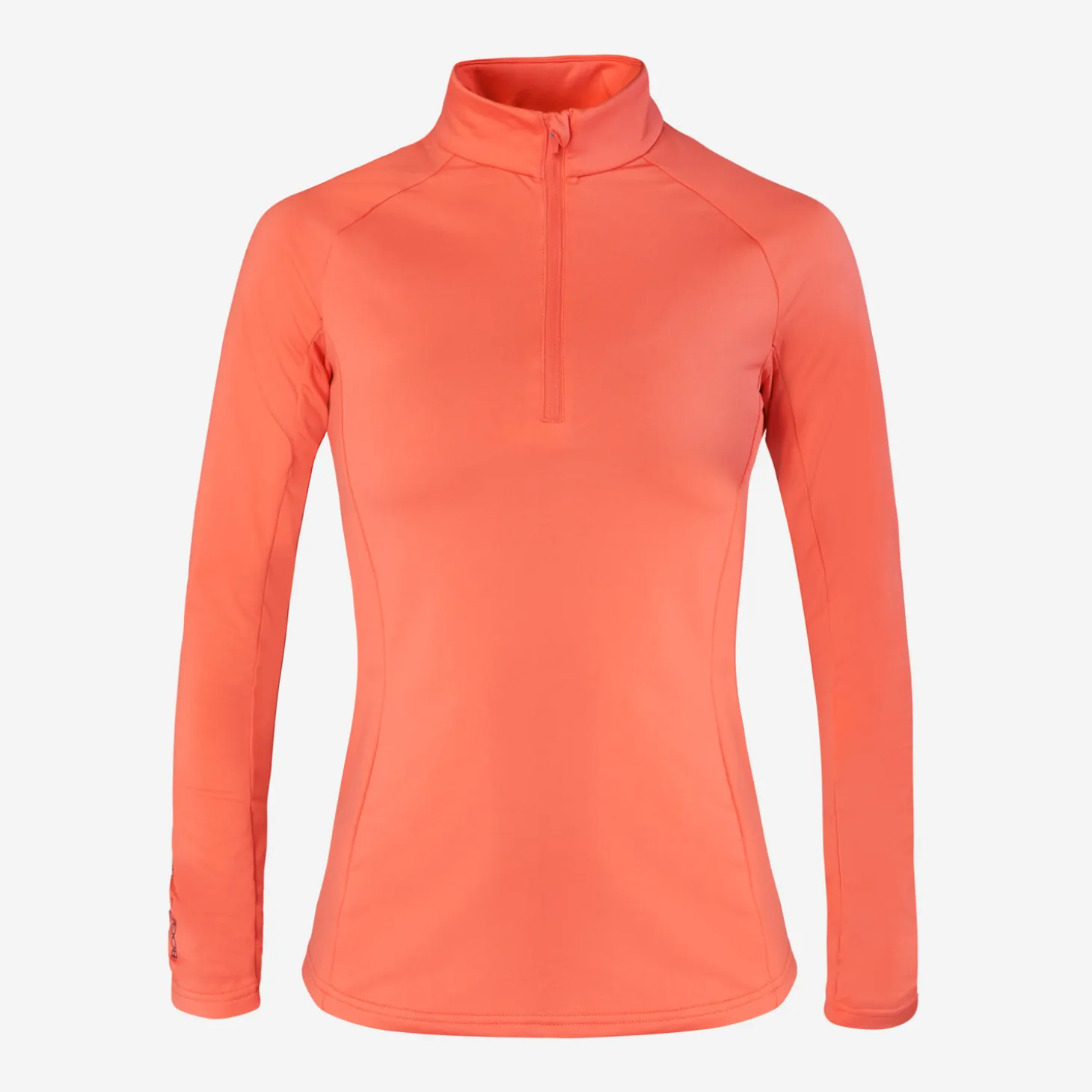 W Mid Layer LS Zip Röd