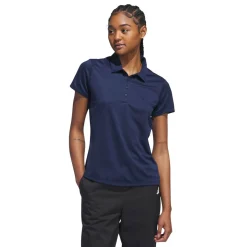 W Solid Performance Short Sleeve Polo Shirt Blå