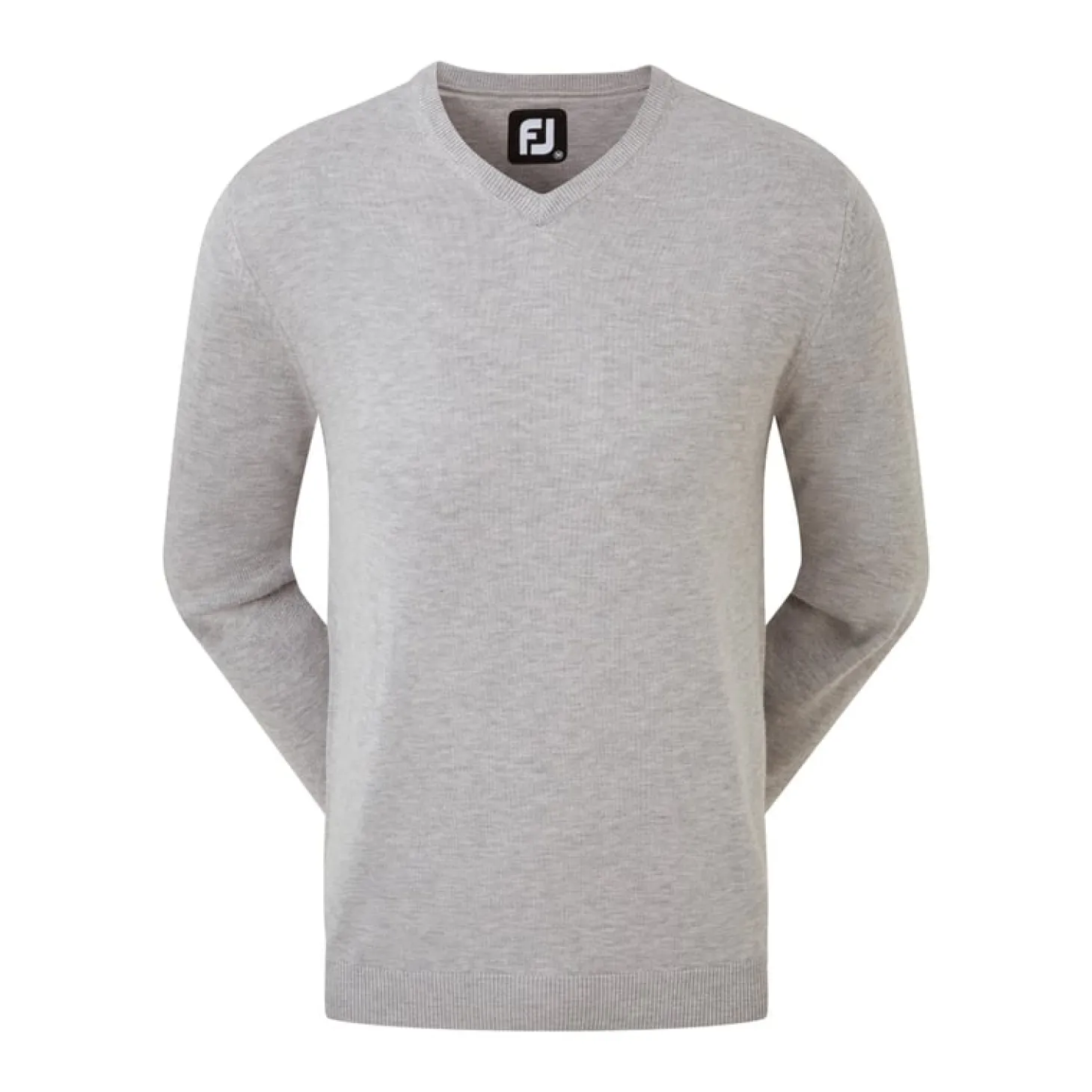Wool Blend V-Neck Grå
